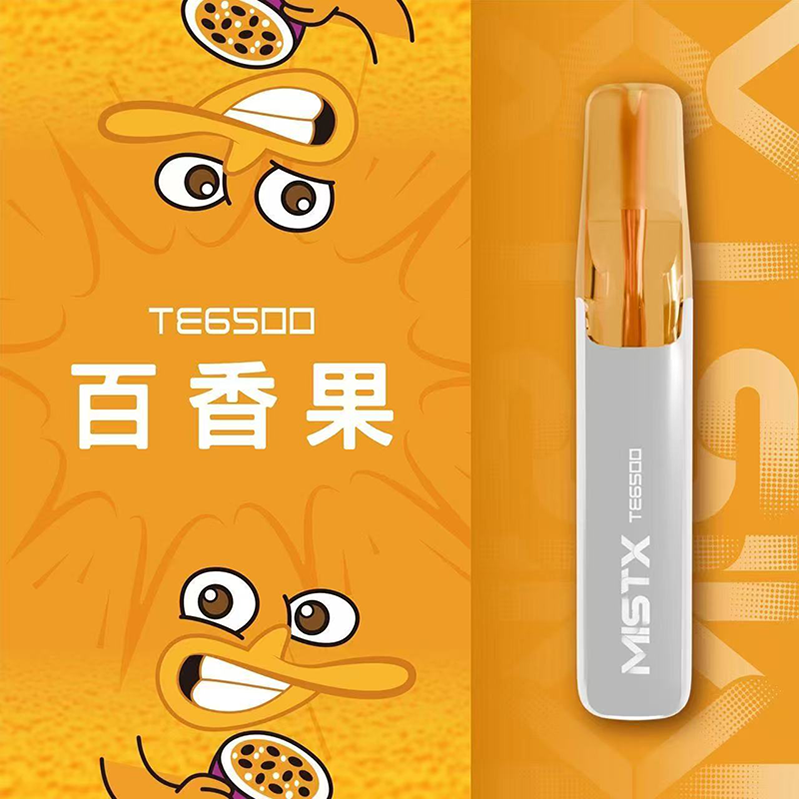 一次性電子煙 MISTX TE 鴨嘴獸｜6500 口｜550mAh可充電｜口味-百香果
