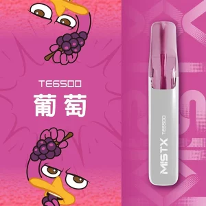一次性電子煙 MISTX TE 鴨嘴獸｜6500 口｜550mAh可充電｜口味-葡萄