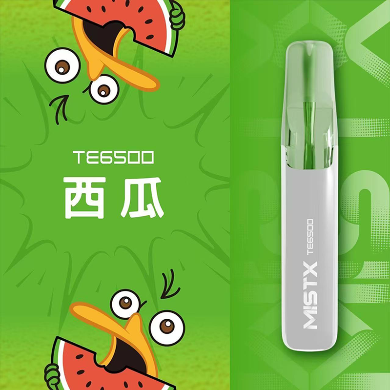 一次性電子煙 MISTX TE 鴨嘴獸｜6500 口｜550mAh可充電｜口味-西瓜